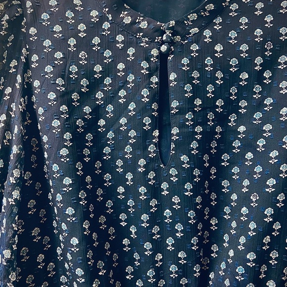 & Other Stories Navy and White Mock Neck‎ Sundress - Size 6 - Picture 4 of 13